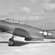 The first XP-75, with greenhouse canopy and rounded wings and empennage